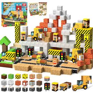 lot 18009 image: ToyUnited Magnetic Blocks - 100PCS Magnetic Building Blocks Magnet Cubes Stacking Construction Set, STEM Montessori Sensory Toys for Kids Boys Girls Ages 3-5 6-8 Holiday Easter Birthday Gifts