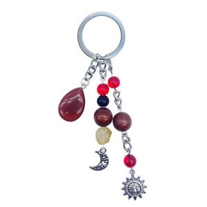 lot 18052 image: Cute Crystal Keychains,Boho Key Rings for Car Keys,Kawaii Bag Backpack Handbag Purse Accessories Charms,Bling Healing Teardrop Keyring Handmade,Funny Clear Quartz Key Chain for Women MenWhite