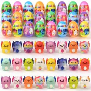 lot 19398 image: Muyiz 24 Pack Prefilled Easter Eggs with Axolotl Slow Rising Squishy Toys Inside Toys for Kids Girls Boys Easter Basket Stuffers Gifts Party Favors