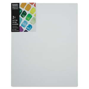 lot 19461 image: Liquitex BASICS Canvas Pack  16  x 20 (1 Canvas Damaged )