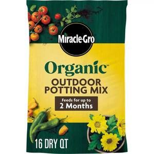 lot 19462 image: Miracle-Gro Organic Outdoor Mix 13lbs Potting Soil