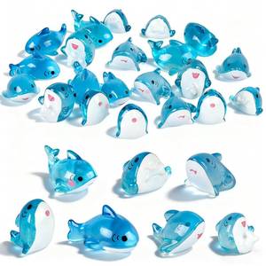 lot 20066 image: HOMICO 21 Pieces Mini Shark Sea Animals Tiny Resin Animals for Dollhouse Fairy Garden Landscape Aquarium Party Decoration