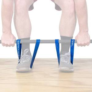 lot 20478 image: Serious Steel Fitness Short 20in Deadlift Bands (Sold in Pairs) (#3 Blue)