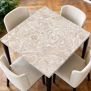 lot 20484 image: ARTSGOO Square Fitted Tablecloth with Elastic Edge Design Table Cover Waterproof Stain-Resistant Wipeable Table Cloth for Kitchen Dining Picnic Patio Outdoor Party Flower 54x54 Inch