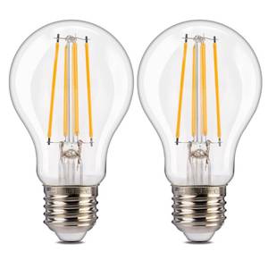 lot 20485 image: ALAMPEVER 1400LM Dusk to Dawn LED Outdoor Light Bulb, 2-Pack A19 LED Bulb 100W Equivalent, E26 Base, 2700K Soft White, 8W Automatic Light Bulbs for Porch, Patio, Garage, Non-Dimmable