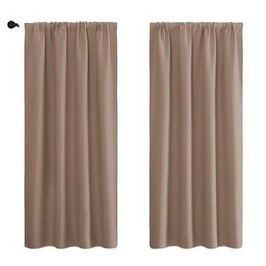lot 1274 image: Brown curtains 2 pack approximately 101 by 53in
