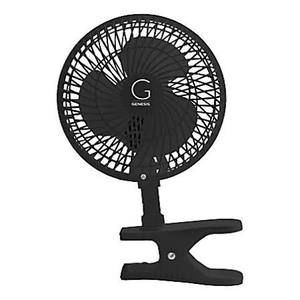 lot 1298 image: Max. Cool quiet 6-inch max breeze clip-on fan with attachable tabletop base