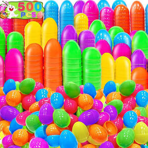 lot 11735 image: Happy Easter Plastic Fillable Eggs 500-Pack
