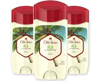 lot 12034 image: Old Spice Fiji with Palm Tree Antiperspirant and Deodorant 3-Pack 3.4 oz