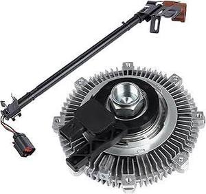 lot 13296 image: 7L2Z8A616A Electronic Radiator Cooling Fan Clutch Replacement for Ford Explorer 2006-2010, Explorer Sport Trac 2007-2010 and Mercury Mountaineer 2006-2010 4.0L 4.6L, 3263 YB-3076 46055