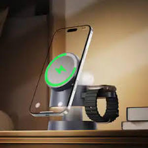 lot 19407 image: 3-in-1 Wireless Charging Station (Purple)