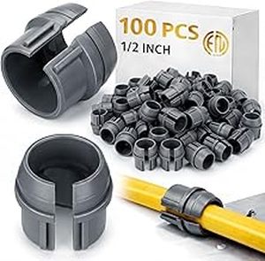 lot 19441 image: Copkim 100-Pack Non-Metallic Cable Connectors 12 Inch ETL Certified