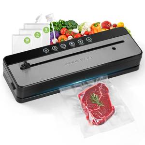 lot 1353 image: Amzpass Vacuum Sealer for Food, 6-in-1 Food Vacuum Sealer Machine, Built-in Cutter Food Sealer Vacuum Sealer, Compact Vacuum Sealers with 20 Vacuum Bags, External VAC for Jars and Containers, Black