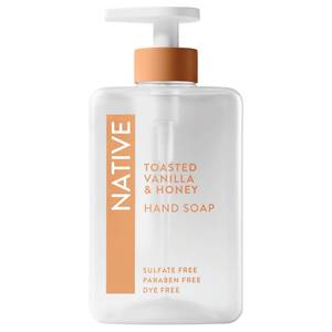 lot 2053 image: Native Liquid Hand Soap, Toasted Vanilla and Honey Scent, Non-Drying Formula for Soft, Smooth Hands, Made with Plant-Based Cleansers, Sulfate and Paraben Free, 13 oz Bottle