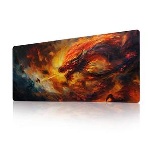 lot 2085 image: Gaming Mouse Pad Desk Pad XL Large Mouse Mat Keyboard Mat Office Desk Decor AccessoriesKeyboard Mat Office Desk Decor Accessories (Dragon Warrior)