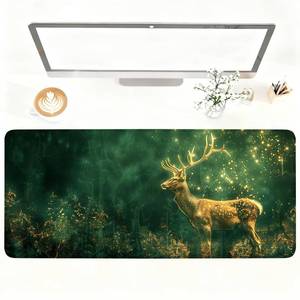 lot 2093 image: Mouse Pad Gaming Mousepad 35.4 x 15.7in Large Mouse Pad for Keyboard and Mouse with Anti-Slip Rubber Base, Keyboard Pad XL Mouse Mat for Home and Office,Deer