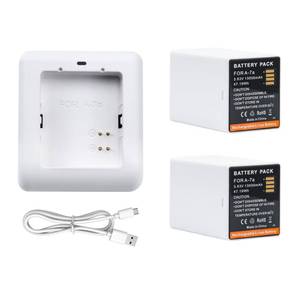 lot 2177 image: 2-Pack XL Extended Batteries Compatible with Arlo Pro 4 XL Arlo Go 2 VMA5410 and for Arlo Ultra, Ultra 2, Pro 3 and Pro 4 That Using XL Extended Battery and Housing, Upgraded 13000mAh with Charger