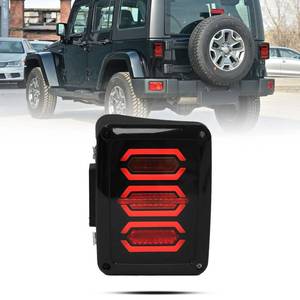 lot 3123 image: Gronsvt Wrangler JK Tail Light Assembly LED for JK Wrangle and Unlimited 2007-2018 (four generations)