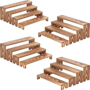lot 3167 image: Large Wooden Tiered Riser Display Stands, 14Inch x 16 Pack Perfume Organizer Cologne Stand for Men Women,Tiered Shelf Organizer,Wooden Cupcake Stand Dessert Table Display Set,Display Stands Shelf for Vendor Events