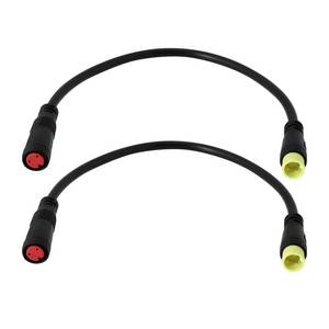 lot 4149 image: Micro Traders 2X M8 Electric Bike Extension Cable Brake 3Pin Male to 2Pin Female Waterproof Plug Converter Suitable for Ebike Brake, 16cm