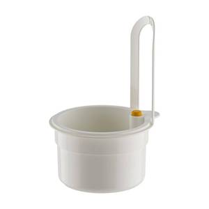 lot 4173 image: Sink filter basket 2.0 upgraded version press type sewer filter residue collector, suitable for kitchen vegetable washing basin filter, vegetable leaf skin anti clogging (white)