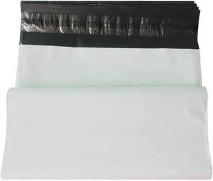 lot 4210 image: NO.1987 commerce 15 X 19 Inches White Poly Mailers Self-Sealing Shipping Envelopes Plastic Mailing Bags 10 Pcs