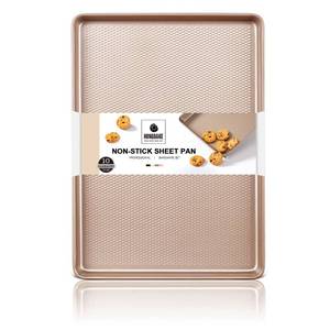 lot 6024 image: Half Cookie Sheet Pan for Baking - HONGBAKE Nonstick Baking Sheet with Diamond Texture Surface, 57percent Thicker Carbon Steel Commercial Cookie Trays for Oven