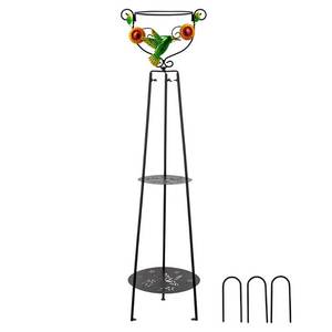 lot 6028 image: Stargarden Gazing Ball Holder and Stand, Gazing Globe Stand for 10-12 Inch Balls, Sturdy Metal Display Stand with Base for Garden, Yard, IndoorOutdoor