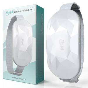 lot 6037 image: Slimpal Portable Heating Pad for Period Cramps, Electric Cordless Back Belly Waist Heating Pad for Menstrual Cramp Relief, Rechargeable Wearable Heat Belt Gifts for Her Women Girl Wife, Bright White