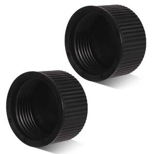 lot 6059 image: lasuroa 2pcs Sand Filter Drain Cap with 2pcs Sealing Gasket, Plastic Pool Filter Drain Cap Pool Sand Filter Parts Sand Filter Drain Plug for Hayward Pool Filter Parts SPA Swimming Pool (Black)