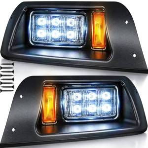 lot 7127 image: VYYOKMU Golf Cart Headlights for EZGO TXT 1996-2013 Gas and Electric, 12V EZGO TXT Headlight Kit Replacement, EZGO Golf Cart Light DOT Street Legal Kit, 3-Pin EZGO LED Head Lights for Golf Cart, IP68