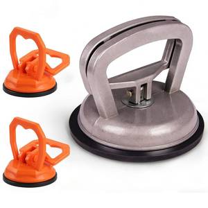 lot 7128 image: Hurrikom Aluminum Alloy Car Dent Puller Kit - 3 Pack Heavy Duty Suction Cup Tool, Dent Removal for Auto Body, Glass, Tile Lifting and Screen Removal