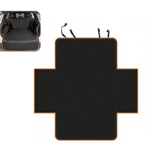 lot 8445 image: Cuymoap SUV Cargo Liner for Dogs, Waterproof Scratchproof Full Coverage Trunk Mat, Raised Side Pet Barrier Protector, Foldable Rear Liner Cover for SUVs Sedans Trunks Vans (Black)