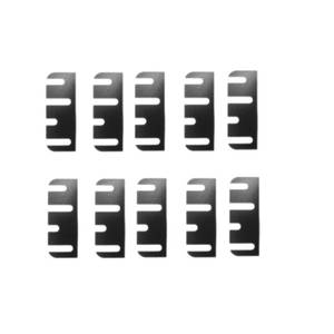 lot 10387 image: 10pcs Door Hinge Shims 4 Inch - Easy Gap Filler for Interior Door Alignment, Fix Air Leaks and Misaligned Doors, Trimmable Hinge Shim Spacers, 0.030 Inch Thick (4 Hole Irregular)
