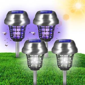 lot 11752 image: 2026 Solar Bug Zapper Outdoor Waterproof Mosquito Repellent Outdoor Patio Mosquito Trap and Killer for Backyard, Farm, Garden, Solar Powered Fly Zapper for Small Flying Insect, Gnats, Flies, Moths(4)