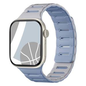 lot 12193 image: Bandletic Reversible Magnetic Band Compatible with Apple Watch Bands for Women 40mm 41mm 42mm(Series 11 10) 38mm Men, Soft Waterproof Strong Magnet Sports Strap for iWatch Series 9 8 7 6 5 4 SE 3 2 1