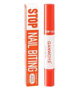 lot 12257 image: GANWOYS Bitter Nail Polish for Nail Biting and Thumb Sucking, Clear Fast-Drying Bitter Taste Nail Treatment, Invisible Formula for Adults and Kids, Long-Lasting Nail Care Solution