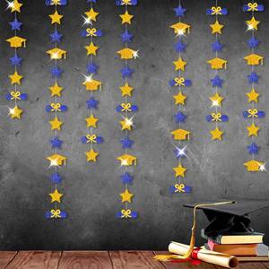 lot 12259 image: Navy-Blue Gold Graduation-2026 Class Party-Decorations Garland - Congrats Grad Hat Diploma Star Banner Streamers,Senior Masters College Congratulations Decor Supplies Hugtmr