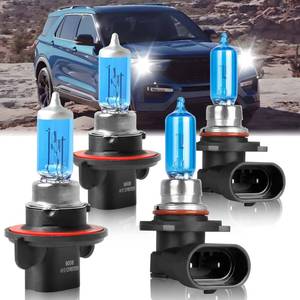 lot 14165 image: SHENKENUO Fit For Ford Explorer (2006-2010) 9008 HighLow Beam Ultra - High Performance Halogen Headlight Bulbs and 91459005 Fog Bulbs,Plug-n-Play,Pack of 4