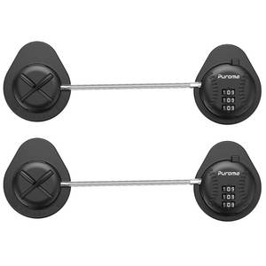 lot 14173 image: Puroma Fridge Lock, 2 Pack Combination Refrigerator Lock, Cabinet Locks Keyless NO Drilling Safety Heavy Duty for Drawer, Ovens, Freezer, Toilet Seats, Furniture, Kitchen