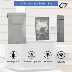 lot 14175 image: Long Term 240V 60A Pull Out Switch Box Non-Fused Disconnect Plastic Electronic Components Fused Disconnect Box
