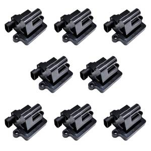 lot 14223 image: MAS Set of 8 Ignition Coils Pack Compatible with Cadillac Escalade Chevy Tahoe Silverado Avalanche Suburban GMC Savanna Sierra Yukon 5.3L 6.0L 4.8L Replacement for 5C1083 C1208 UF271 D581