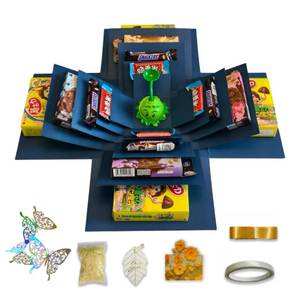 lot 14227 image: TTLYYXQMY Explosion, DIY Explosion Gift Box with Five-Story, Main Part Assembled Surprise SnackFive-Story Box for Birthday Gift, Anniversary, Valentinefts Day, Wedding
