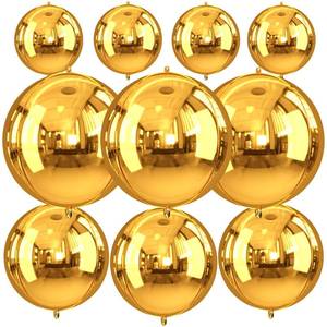 lot 14229 image: Gold Mylar Balloon Kit with Tape