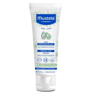 lot 14230 image: Mustela Cradle Cap Cream for Newborn - Fragrance-Free Baby Moisturizer for Seborrheic Dermatitis - Helps to minimize Scalp Flakes - Clinically and Dermatologist Tested - 1.35 fl. oz.