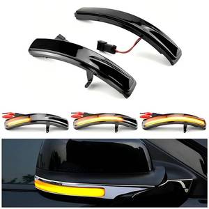 lot 14295 image: GearUp Sequential Dynamic Mirror Turn Signal Lights for Ford Explorer 2011-2019, 2 Pack(LHRH) Led Amber Blinker Indicator Lamps-Smoked Lens