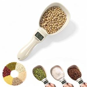 lot 14315 image: Digital Measuring Spoon Scale, Electronic Kitchen Measuring Spoon Scale, 800g0.1g High Precision Kitchen Gadget with 5 Units Conversion, Removable Scoop for Cooking, Baking, Pet Food,1PC,Beige