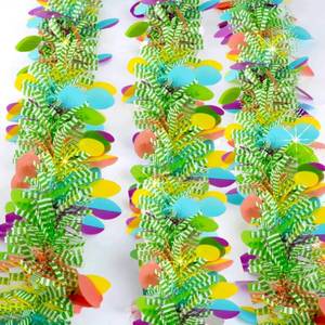 lot 14335 image: 66Ft Easter Egg Garland Decorations Glitter Tinsel Spring Pastel Garland Easter Tree Decor for Bedroom Office Classroom Party Indoor Outdoor Holiday Home Decoration Supplies Blue Yellow Pink Green