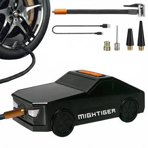 lot 17436 image: MIGHTIGER 4-in-1 Car Emergency Tool � Portable Tire Inflator, Wireless Air Pump with Power Bank, LED SOS Light and Bluetooth Speaker, Cool Gadget Gifts for Men