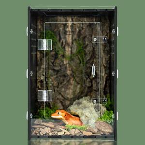 lot 17439 image: maiyuolg Reptile Tank 8x8x12 Terrarium � PVC Reptile Enclosure, Lizard Tank, Crested Gecko Tank for Small Reptiles and Invertebrates